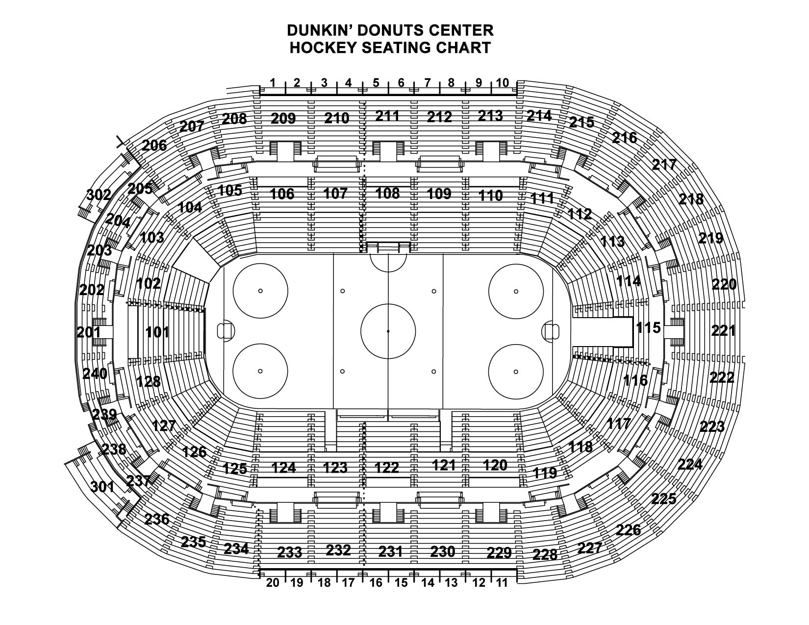 Ice Hockey Seating Chart