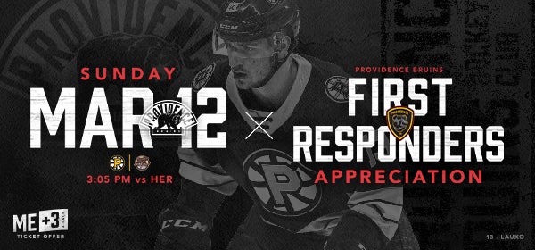 Providence Bruins | First Responders Appreciation Weekend