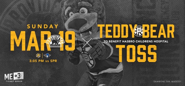Providence Bruins | Teddy Bear Toss