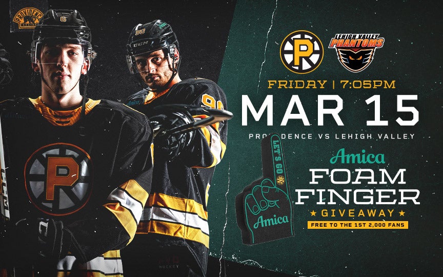 Providence Bruins vs Lehigh Valley Amica Mutual Pavillion