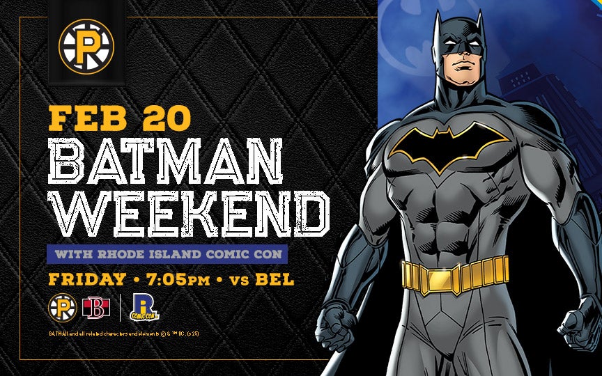 More Info for Providence Bruins • Batman Weekend x RI Comic Con