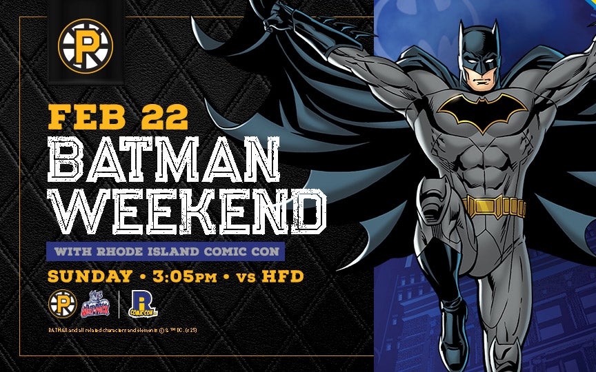 More Info for Providence Bruins • Batman Weekend x RI Comic Con