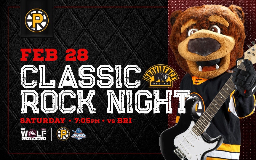 More Info for Providence Bruins • Classic Rock Night