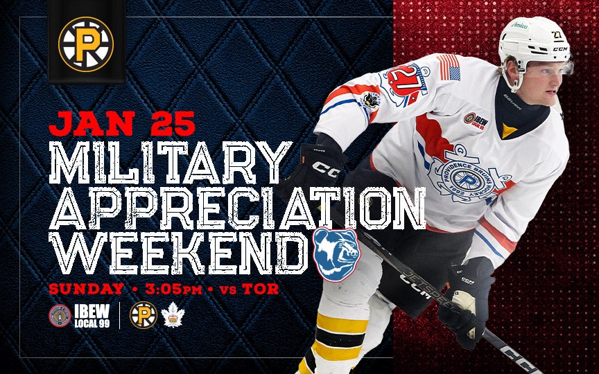 More Info for Providence Bruins • Military Appreciation Weekend