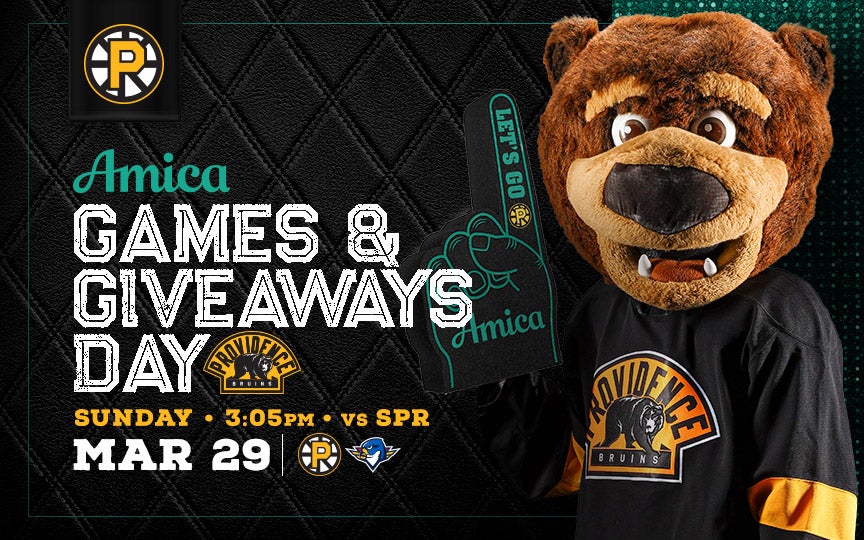 More Info for Providence Bruins • Amica Games & Giveaways Day