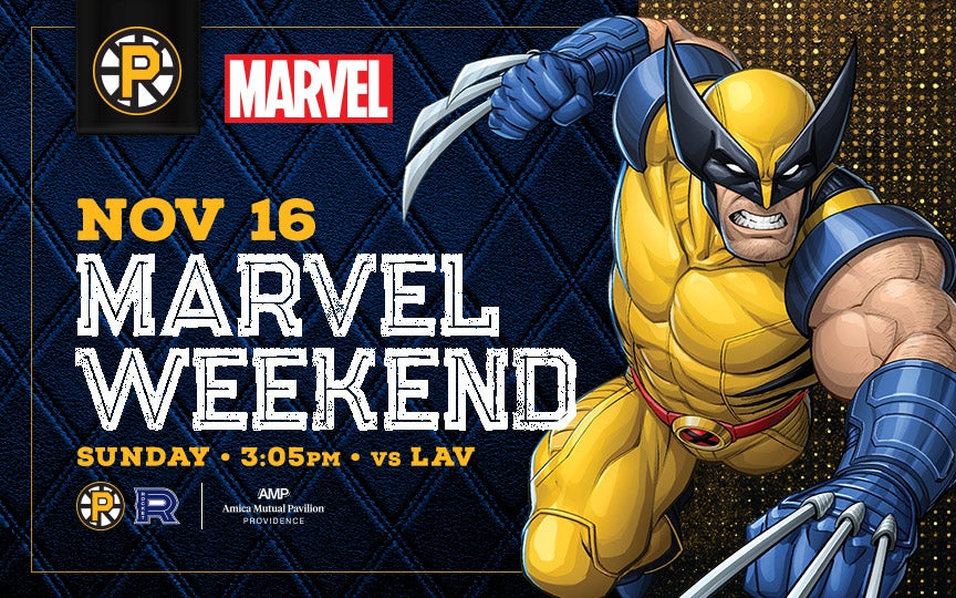 More Info for Providence Bruins • Marvel Weekend