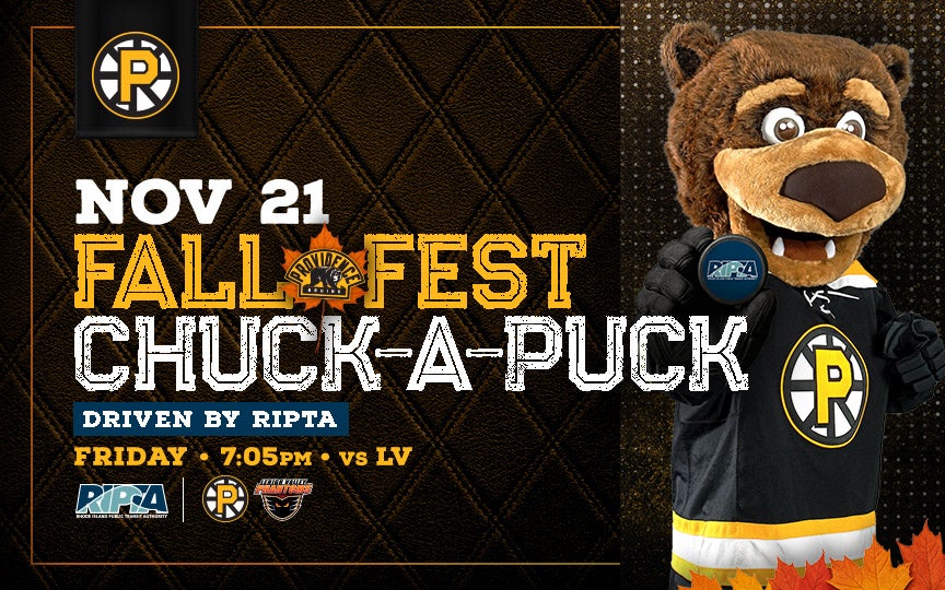 More Info for Providence Bruins • FallFest Chuck-A-Puck
