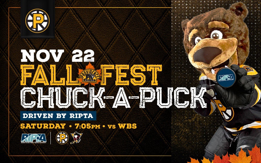 More Info for Providence Bruins • FallFest Chuck-A-Puck